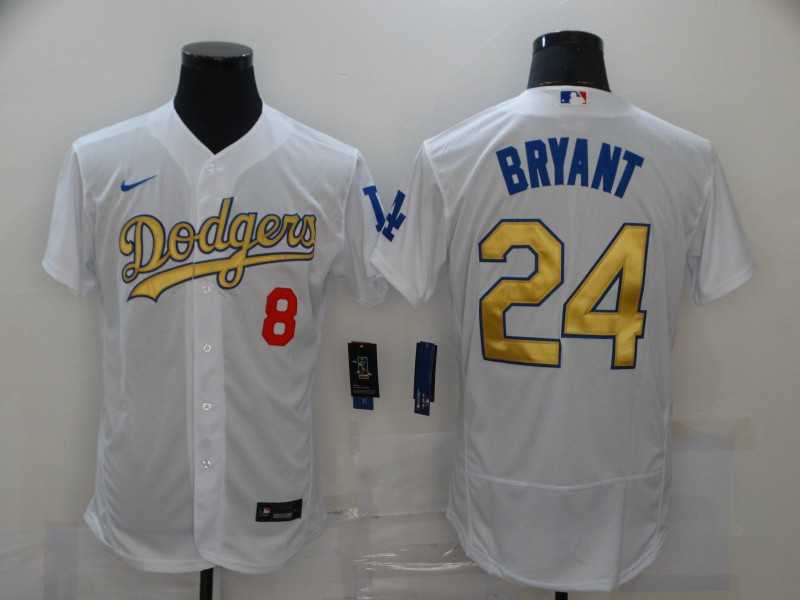 Dodgers 8 & 24 Kobe Bryant White Gold 2020 Nike Flexbase Jersey,We sell and wholesale Dodgers 8 & 24 Kobe Bryant White Gold 2020 Nike Flexbase Jersey on line form chian!